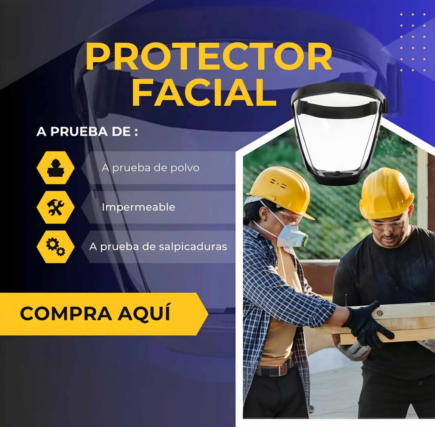 Mascara de proteccion facial