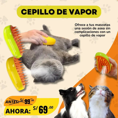 Cepillo a vapor para mascotas