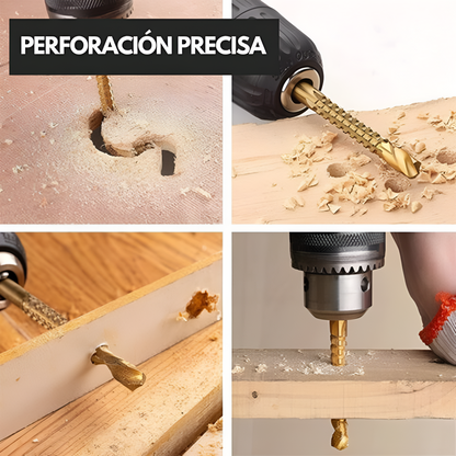 MasterDrill Set: Kit de Brocas Escalonadas de titanio